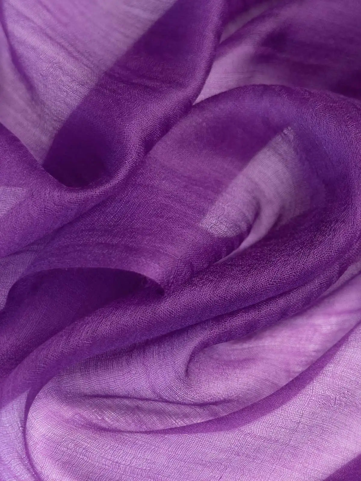 Featherlight Purple Cashmere Scarf