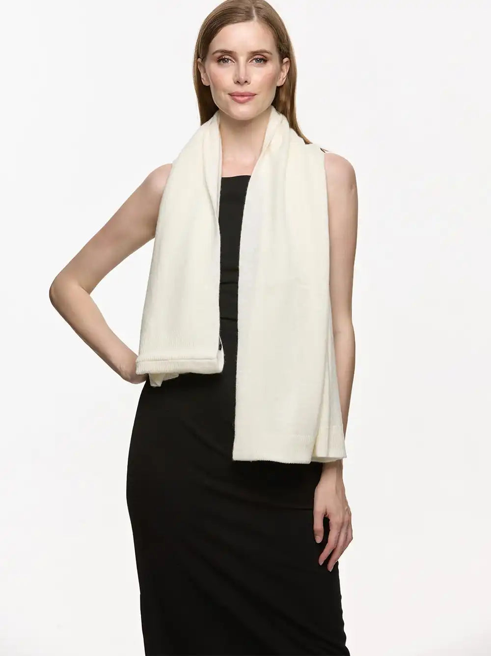 Ivory Wearable Cashmere Wrap
