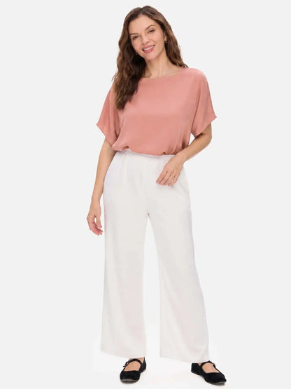 Rose Silk Ease Top