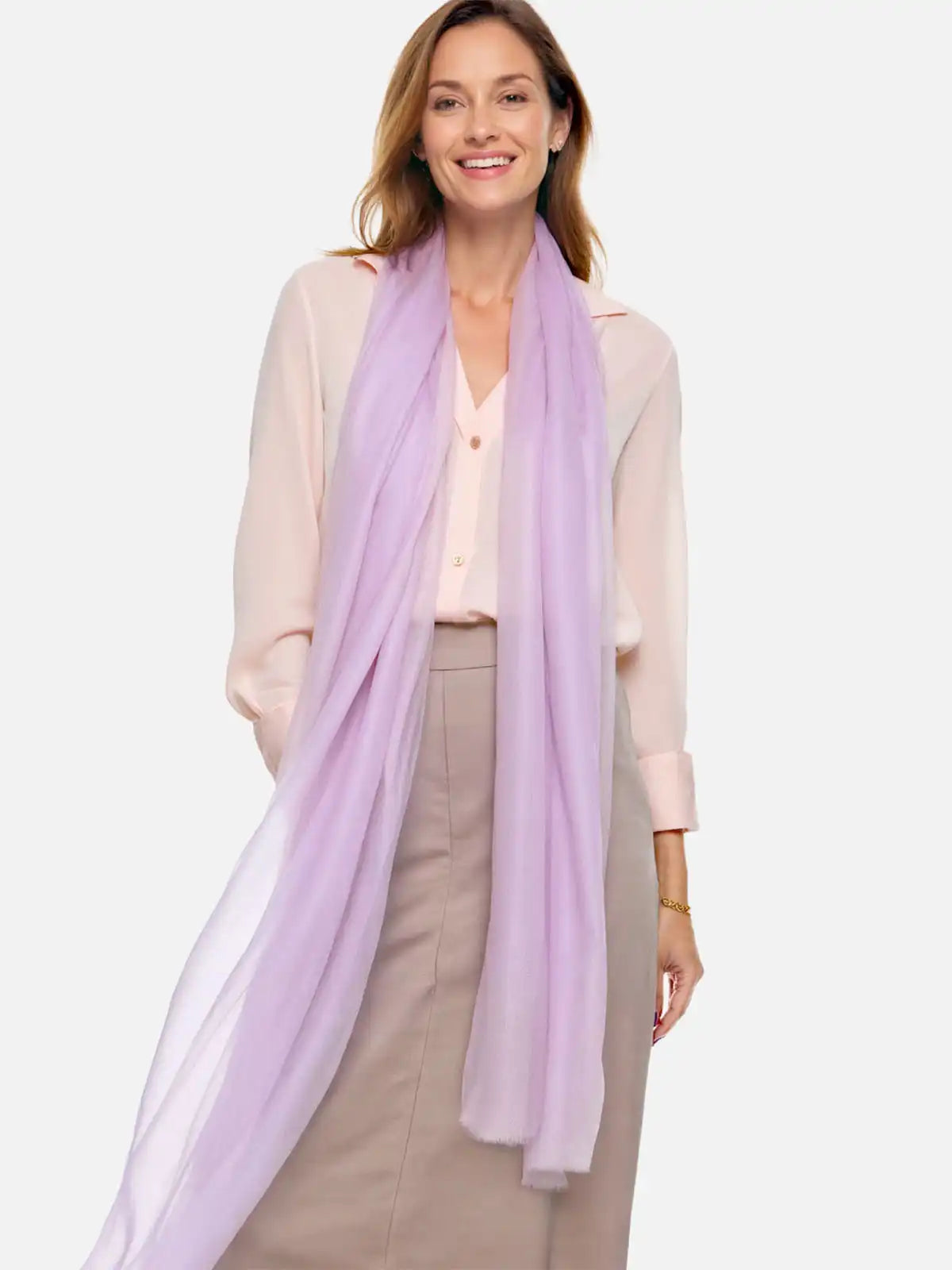 Featherlight Thistle Cashmere Scarf