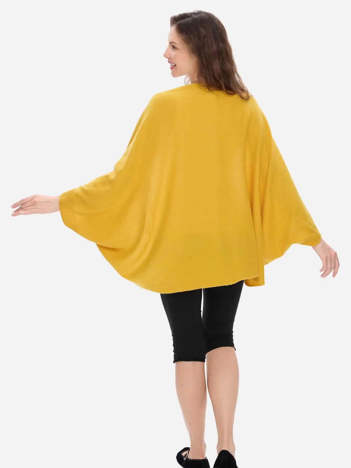 Golden Ochre Wearable Cashmere Wrap