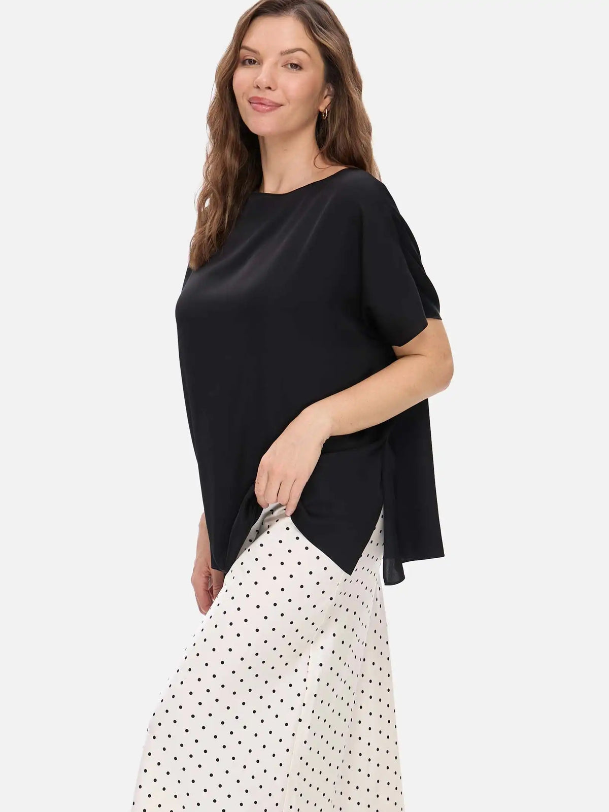 Black Silk Ease Top