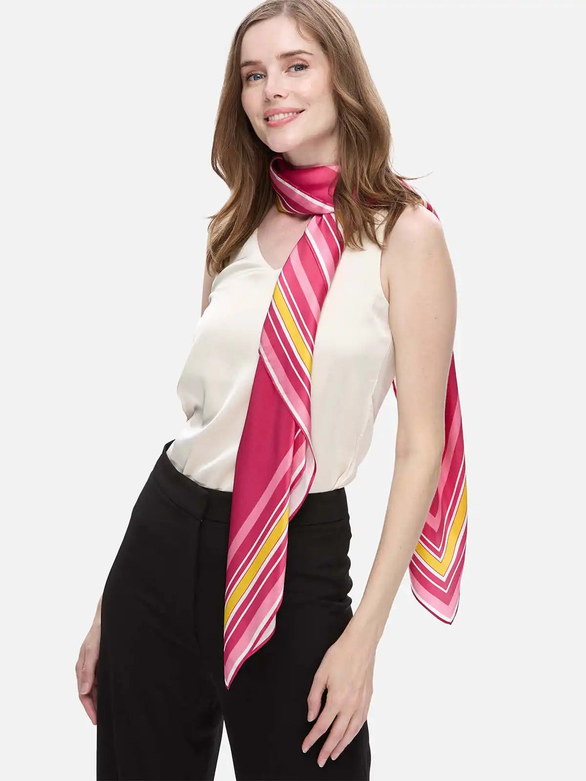 Fuchsia Silk Duo Wrap