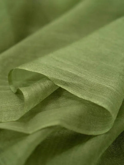 Featherlight Olive Green Cashmere Scarf