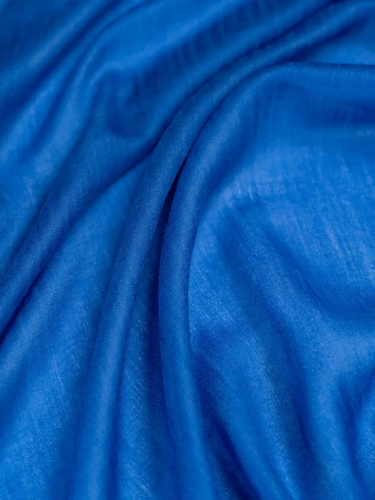 Featherlight Sapphire Cashmere Scarf
