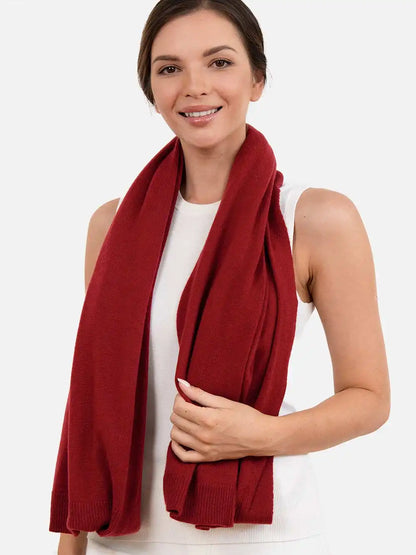 Wine Red Wearable Cashmere Wrap