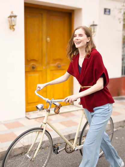 Wine Red Effortless Vest