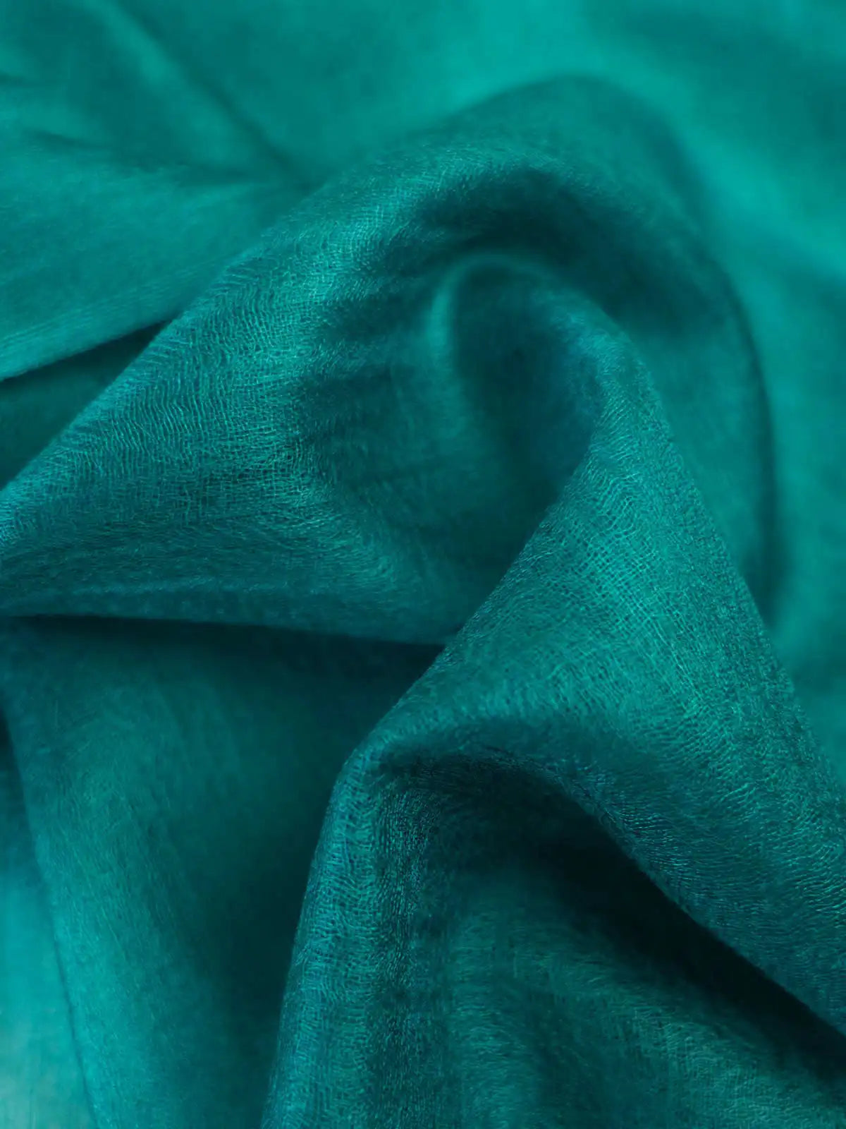 Featherlight Pine Green Cashmere Scarf