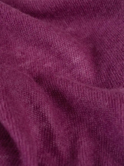 Plum CloudPuff Cashmere Scarf