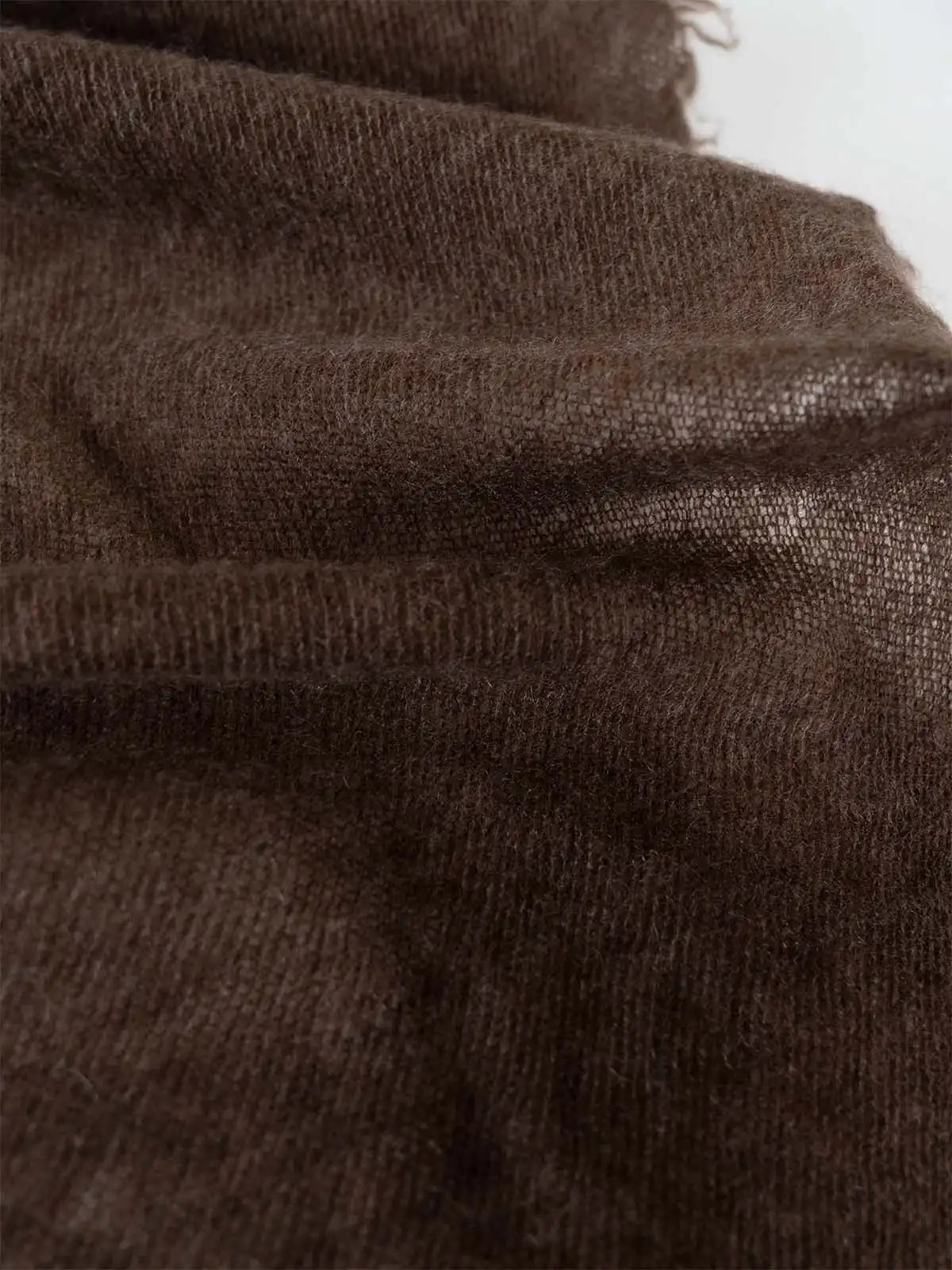 Brown CloudPuff Cashmere Scarf