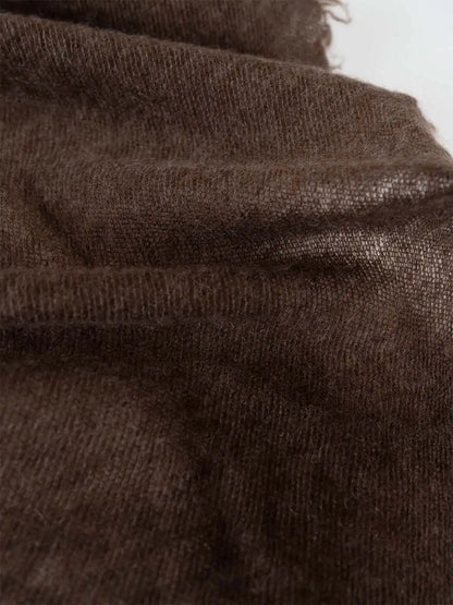 Brown CloudPuff Cashmere Scarf