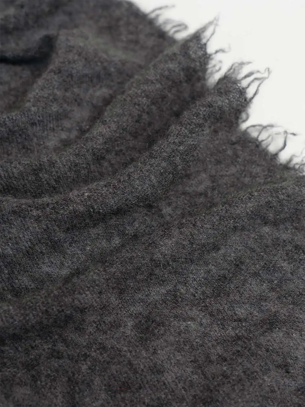 Gray CloudPuff Cashmere Scarf