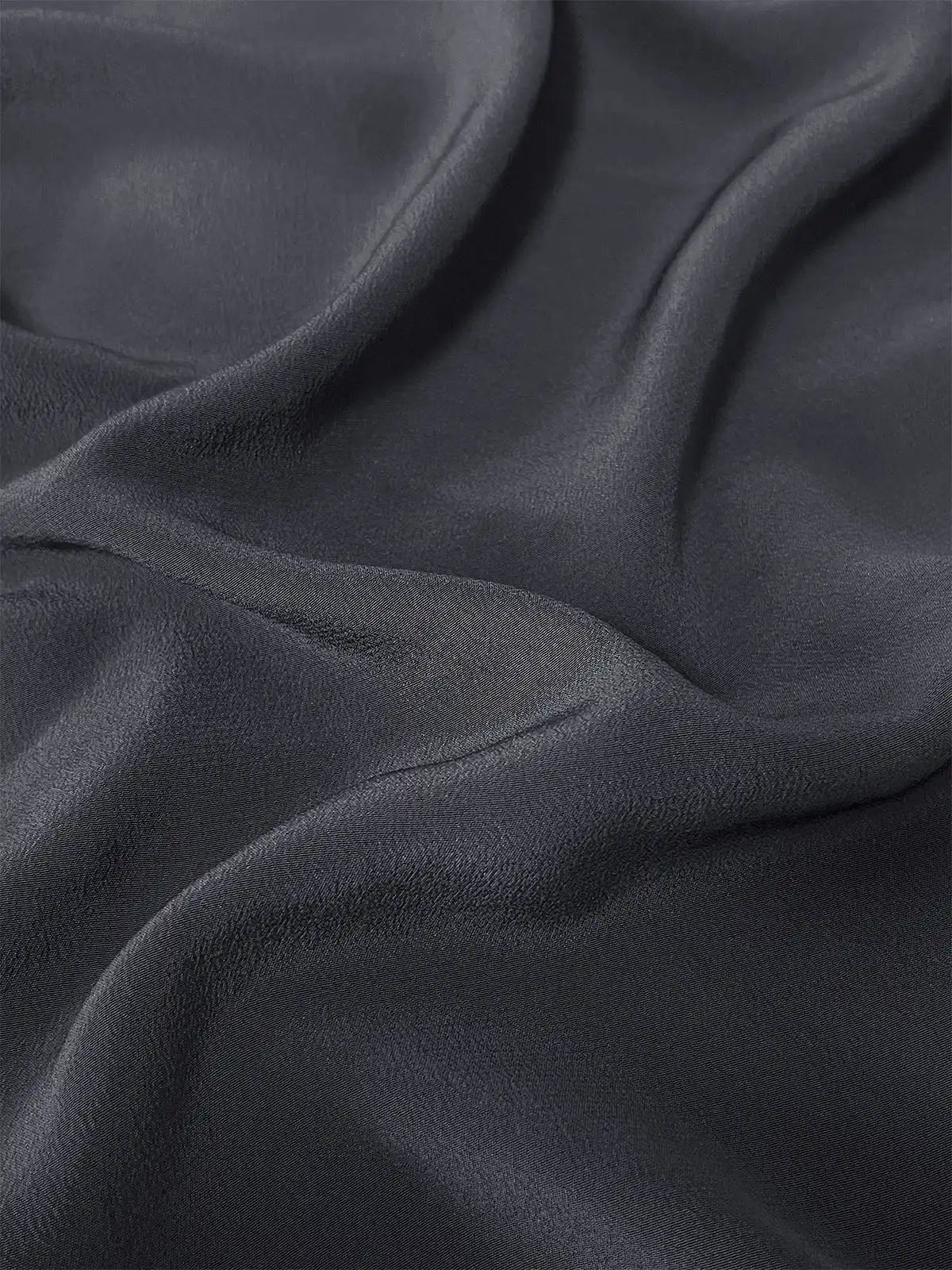 Charcoal Gray Silk Relax Cardigan