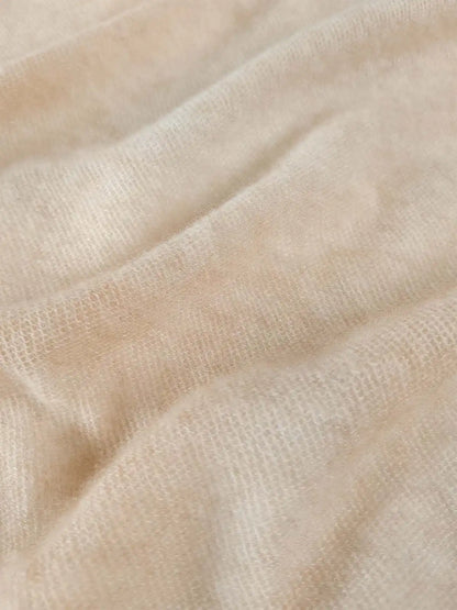 Beige CloudPuff Cashmere Scarf