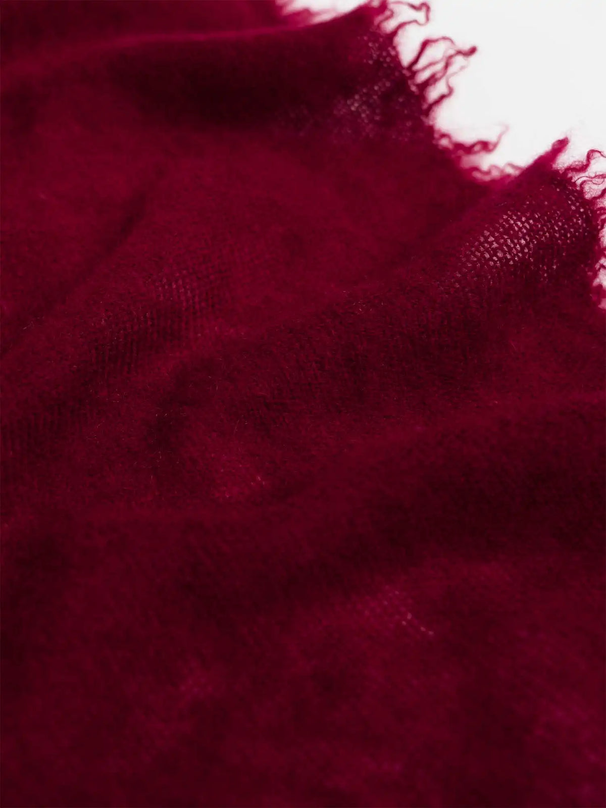 Wine Red CloudPuff Cashmere Scarf