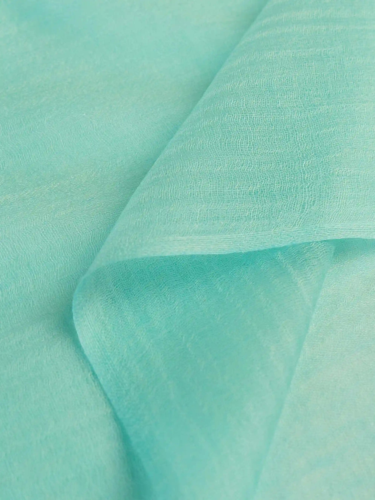 Featherlight Aqua Cashmere Scarf