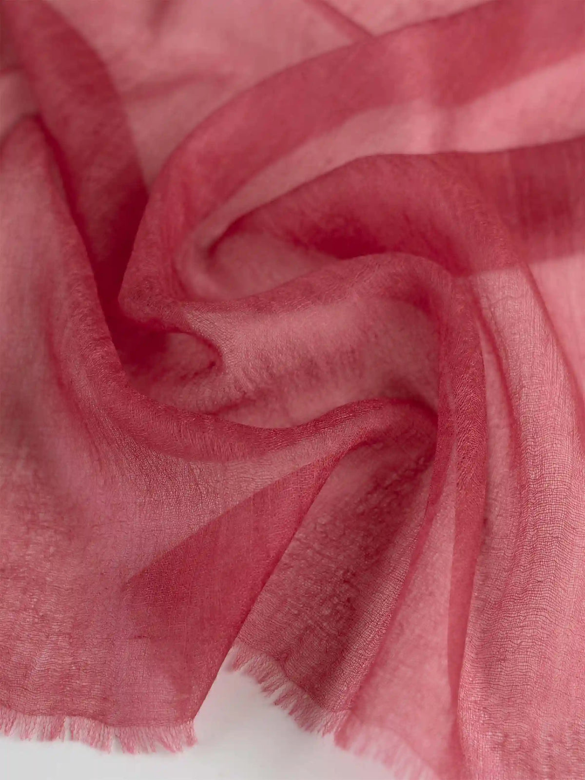 Featherlight Garnet Cashmere Scarf